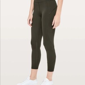 Lululemon In Movement leggings olive green